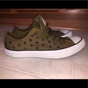 Converse with studs on sides